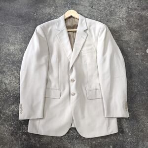 Arrow Blazer Jacket Mens 38S Cream Two Button Suit Leisure Formal